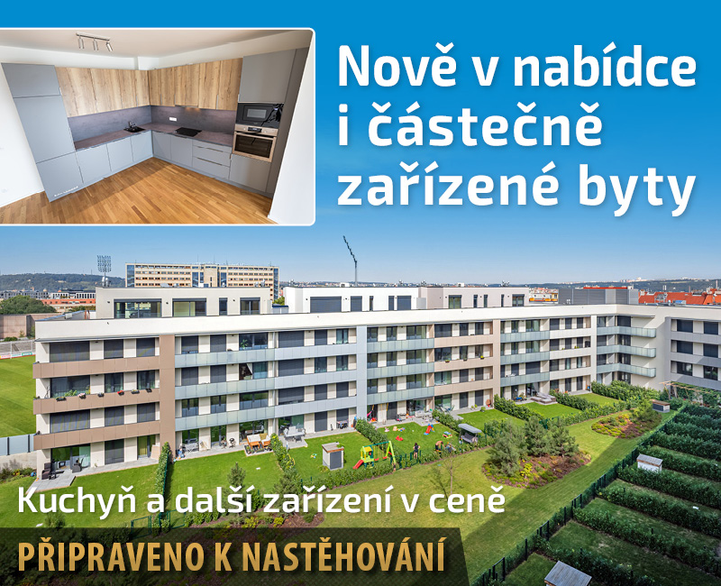 Nové i částečně zařízené byty s kuchyní