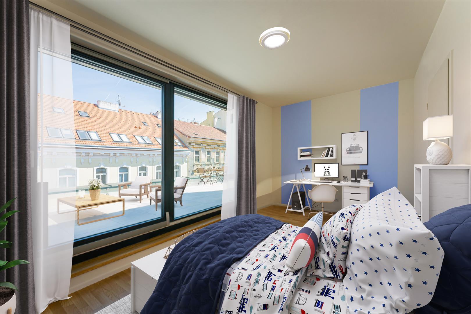 Luxusní byt 4+kk s výhledem na PPražský Vítkov - Viktoria Center Praha 3